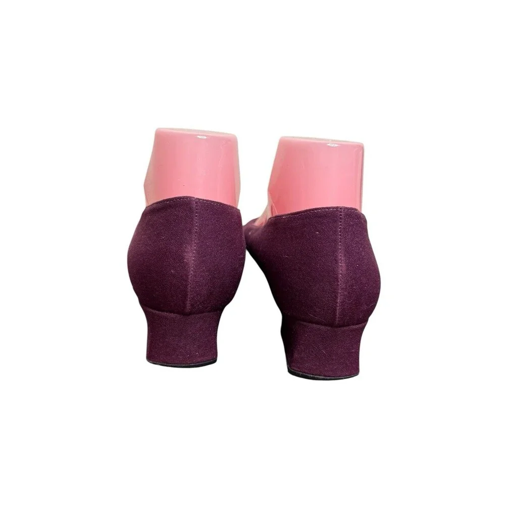 Naturalizer Women's Suede Wine Colored Block Heel Size 8M